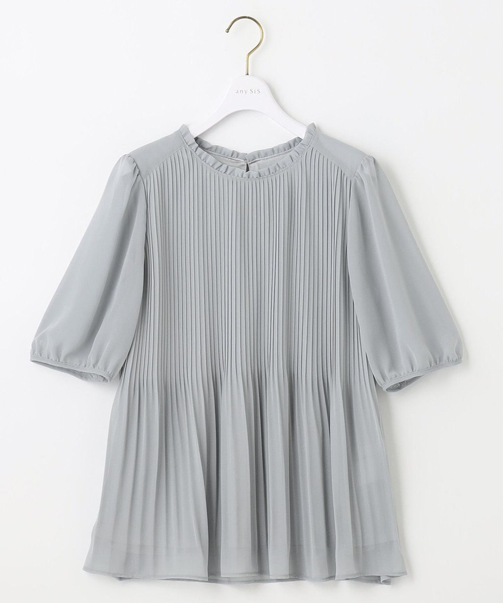 ANY SIS S 【洗える】エアリープリーツ ブラウス 