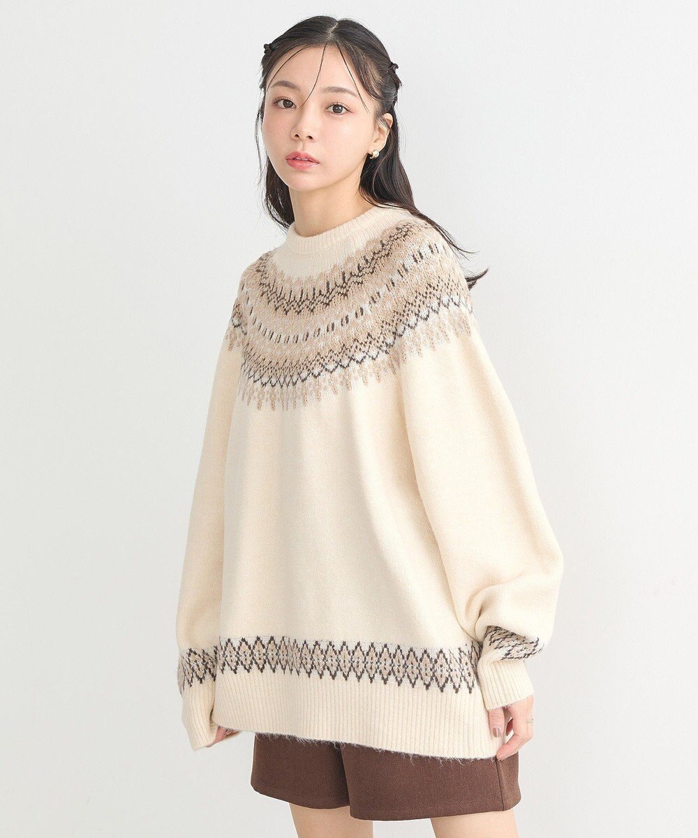 earth music&ecology オーロララメノルディックチュニック 