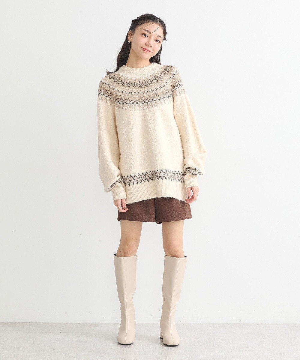 earth music&ecology オーロララメノルディックチュニック 