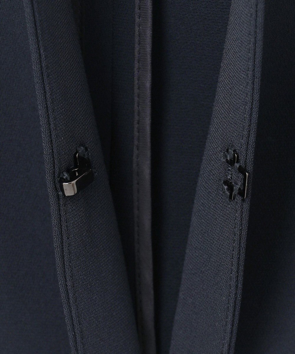 自由区 【セットアップ対応・洗える】トリアセダブルクロスノーカラー ジャケット 