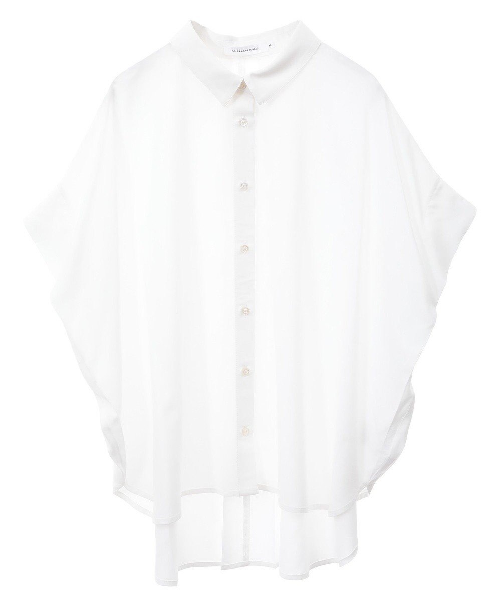 AMERICAN HOLIC 【接触冷感】タックフレンチスリーブシャツ 