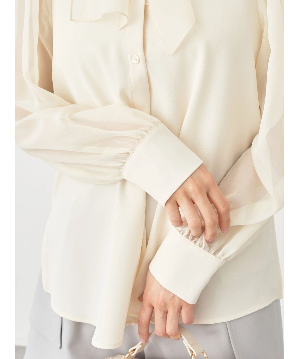 earth music&ecology シアードッキングブラウス 