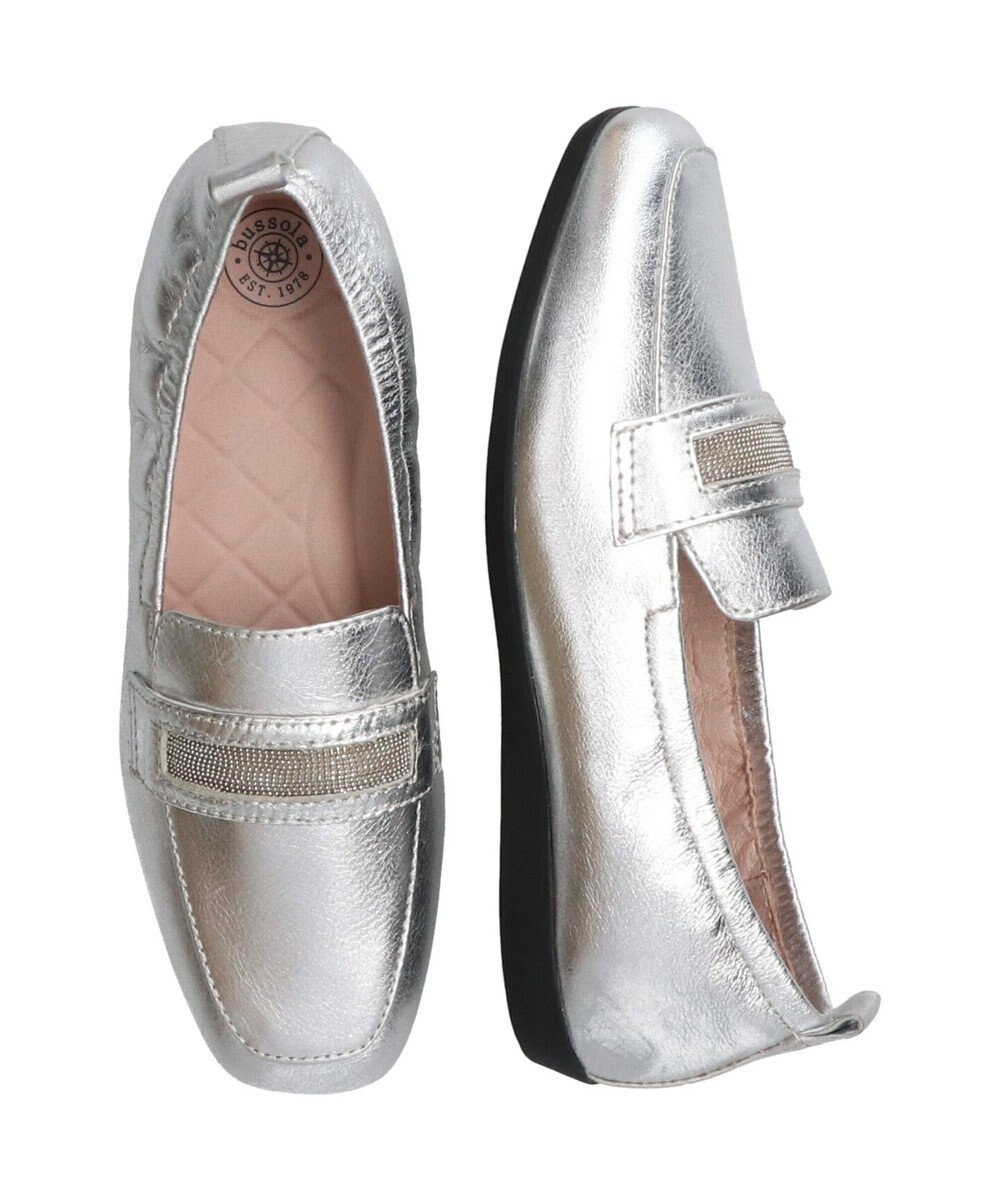 INTER-CHAUSSURES 【BUSSOLA】シャーリングフラットローファー 