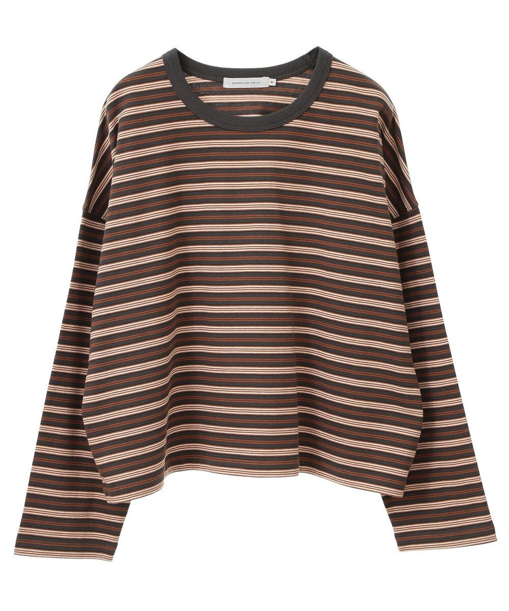 AMERICAN HOLIC マルチボーダーカットプルオーバー 