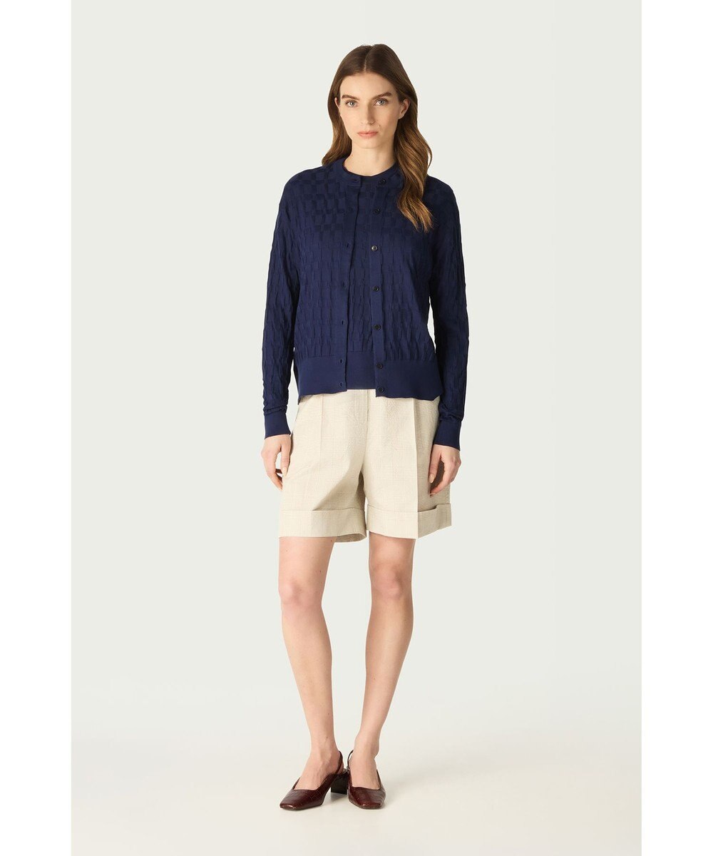 DAKS John Smedley for DAKS ハウスチェックカーディガン 