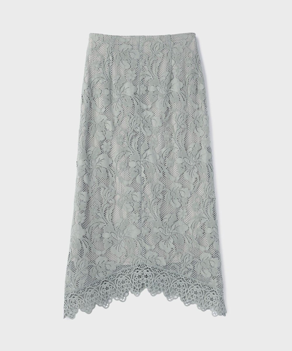 GRACE CONTINENTAL フロッキーレーススカート 