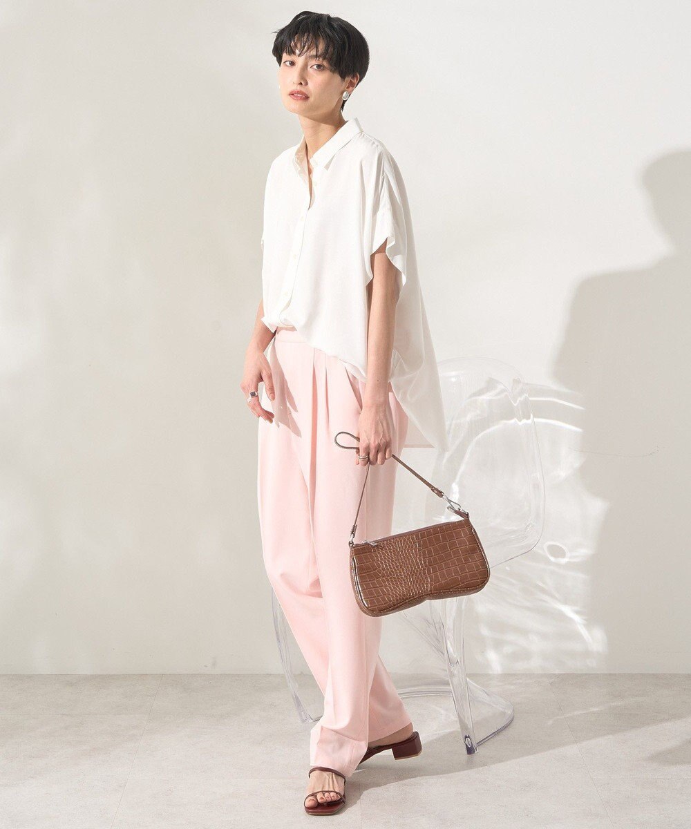 AMERICAN HOLIC 【接触冷感】タックフレンチスリーブシャツ 