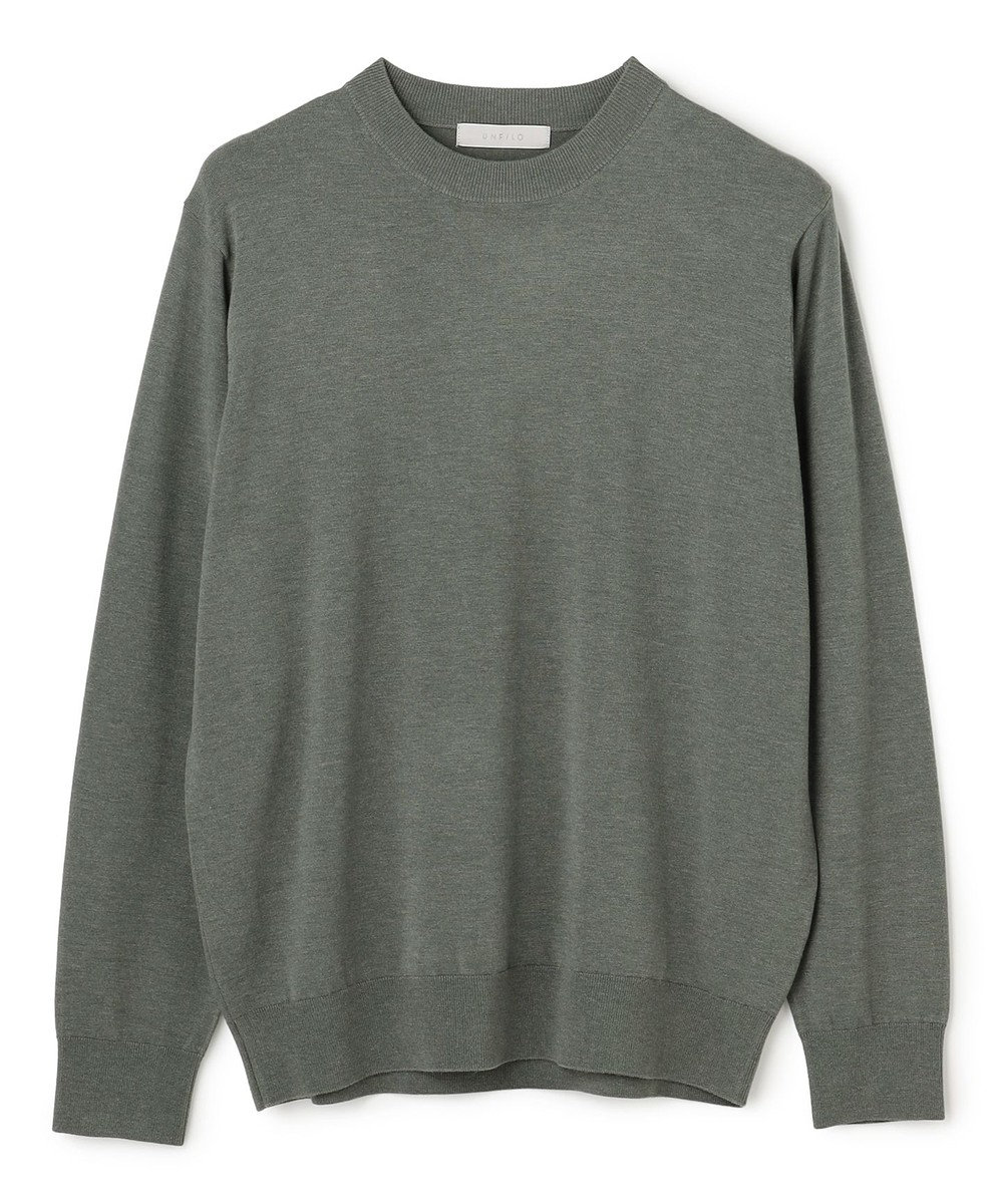 UNFILO MENS 【男女兼用】ソフトサーモ アンチピリングニット クルー 