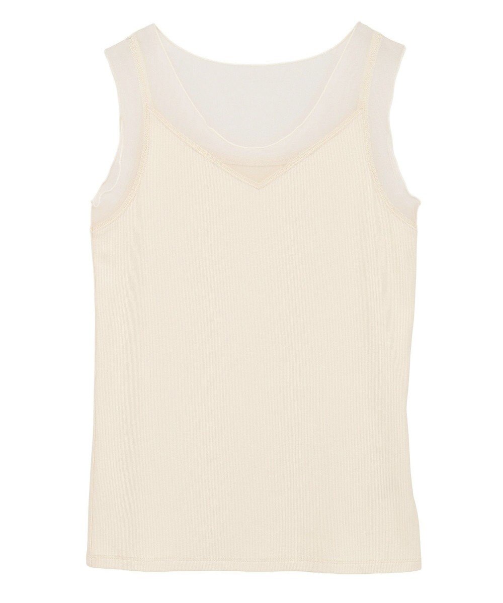 YECCA VECCA チュールMIXリブインナー 