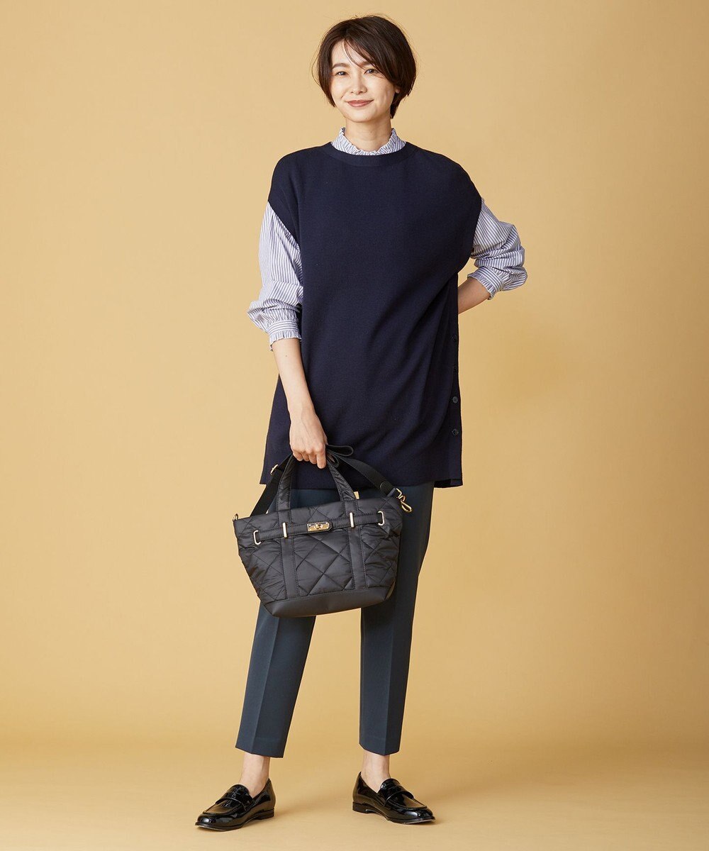 J.PRESS LADIES L 【洗える】アルガンシルク テーパード パンツ 