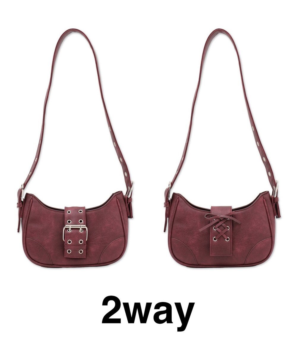 WEGO マルチWAYハーフムーンベルトバッグ 