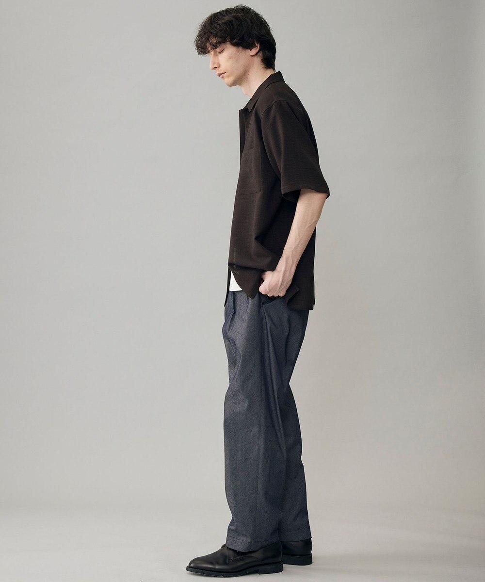 UNFILO MENS 【ストレッチ】イージーケアクリアデニム 機能美パンツ ワイド 