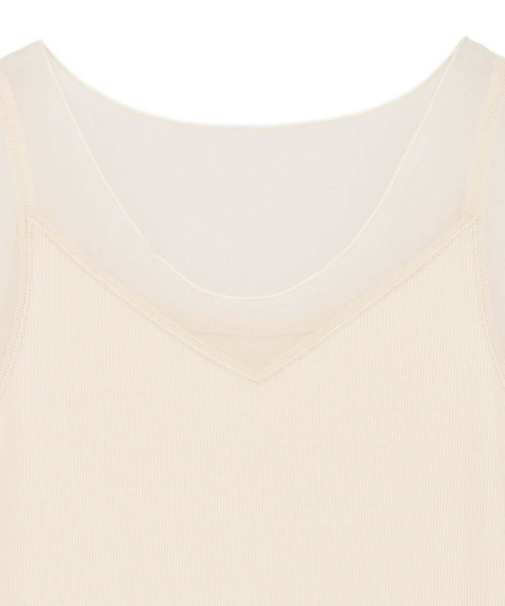 YECCA VECCA チュールMIXリブインナー 