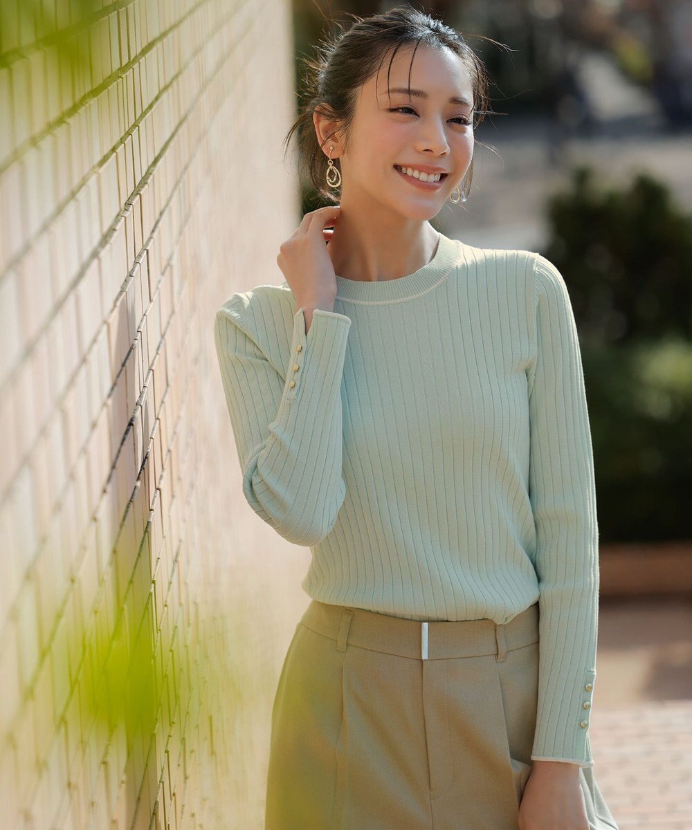 ANY SIS ラインポイント ニット 