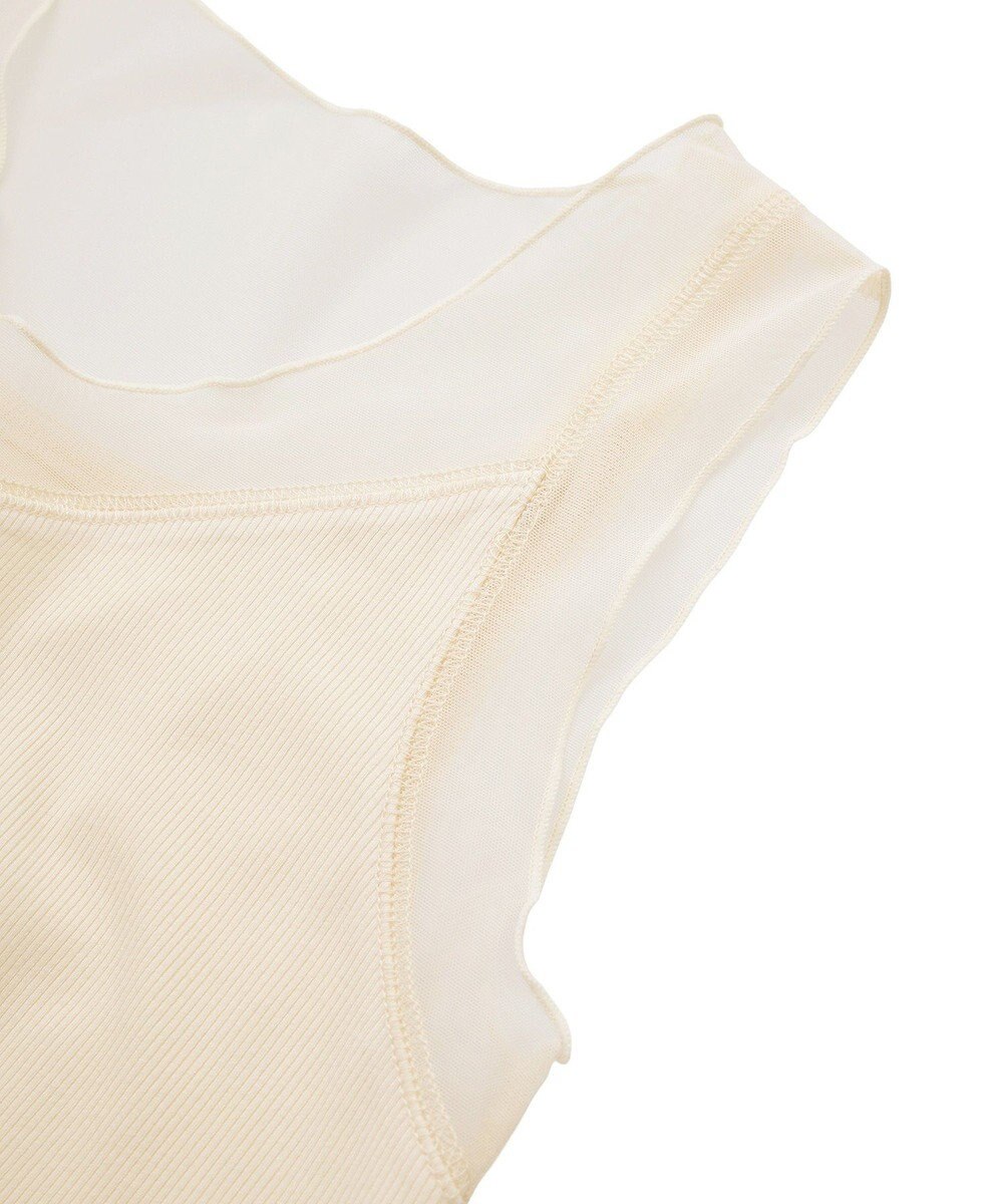 YECCA VECCA チュールMIXリブインナー 