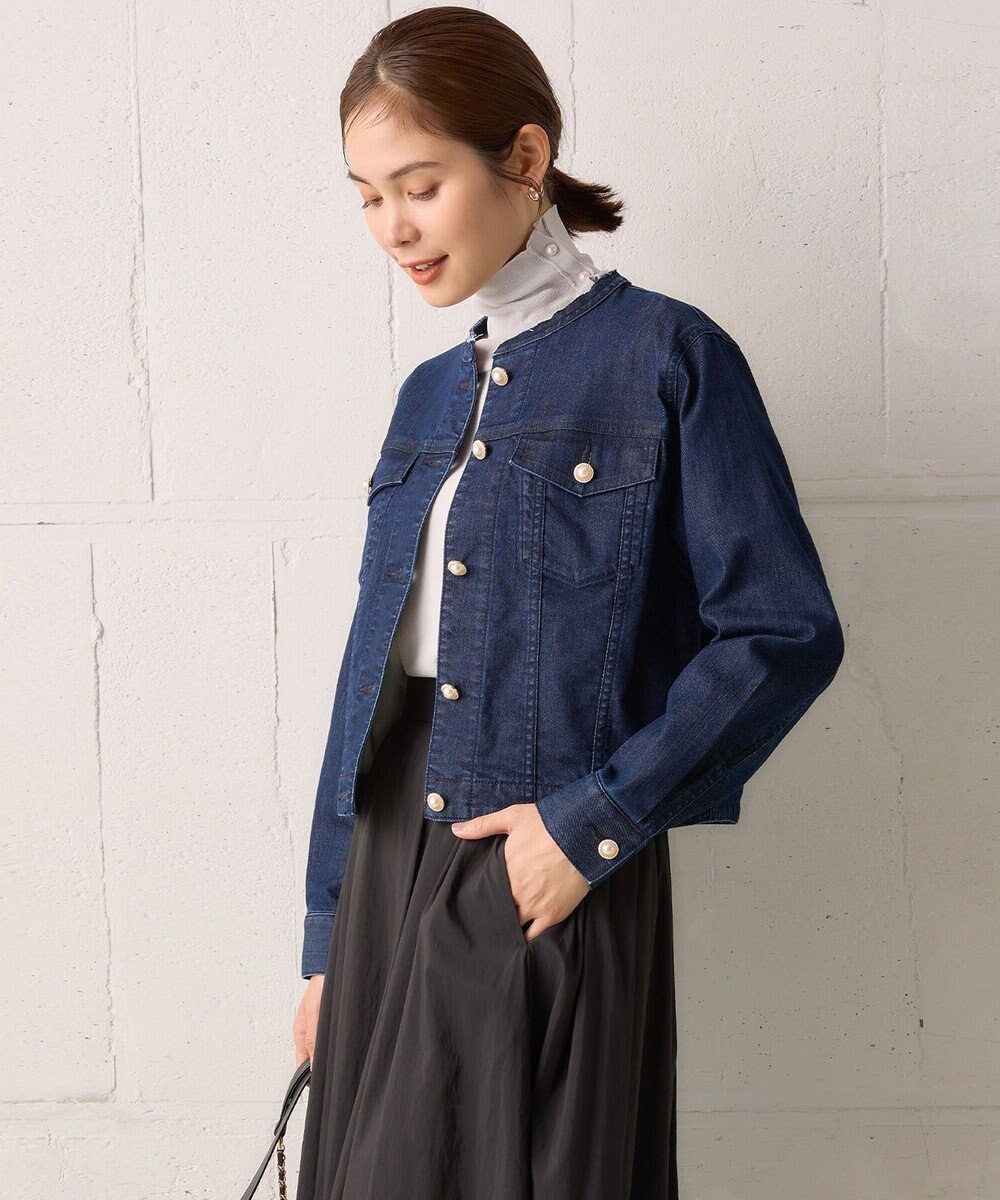 組曲 S 【23AW】パールボタンデニム ジャケット 