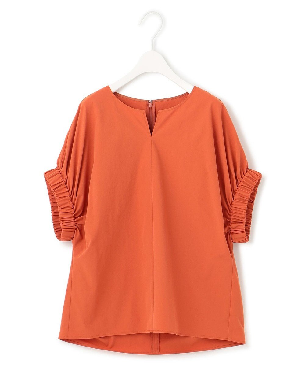 ICB 【接触冷感・UVカット・洗える】ヴィンテージスパンブロード デザインブラウス 