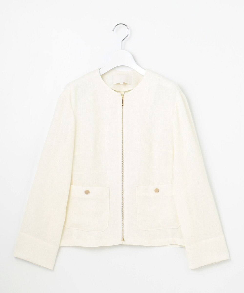 自由区 【洗える】ライトカラミノーカラー ジャケット 