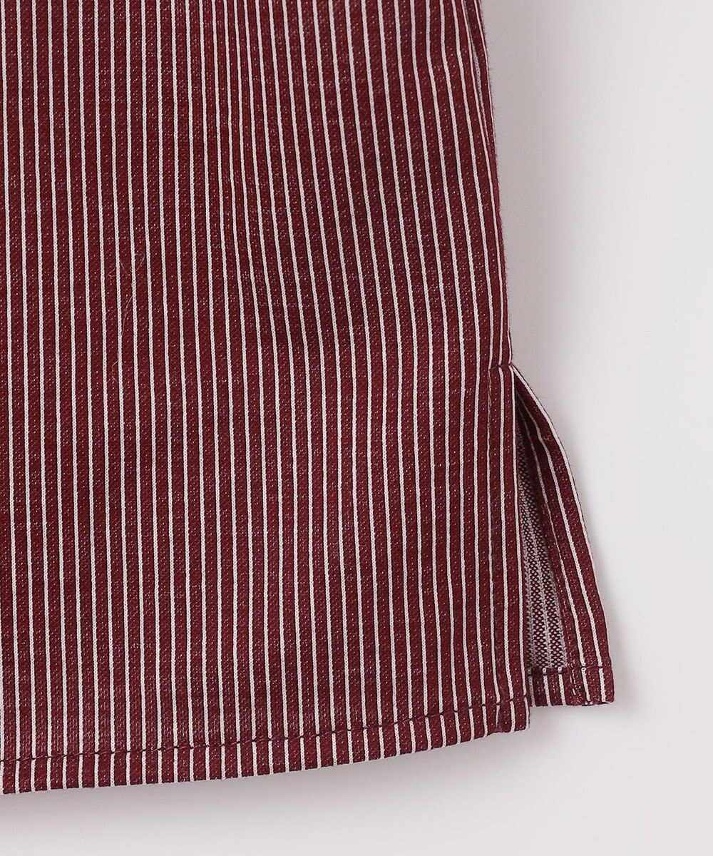 J.PRESS LADIES ストライプジャカード Vネック カットソー 