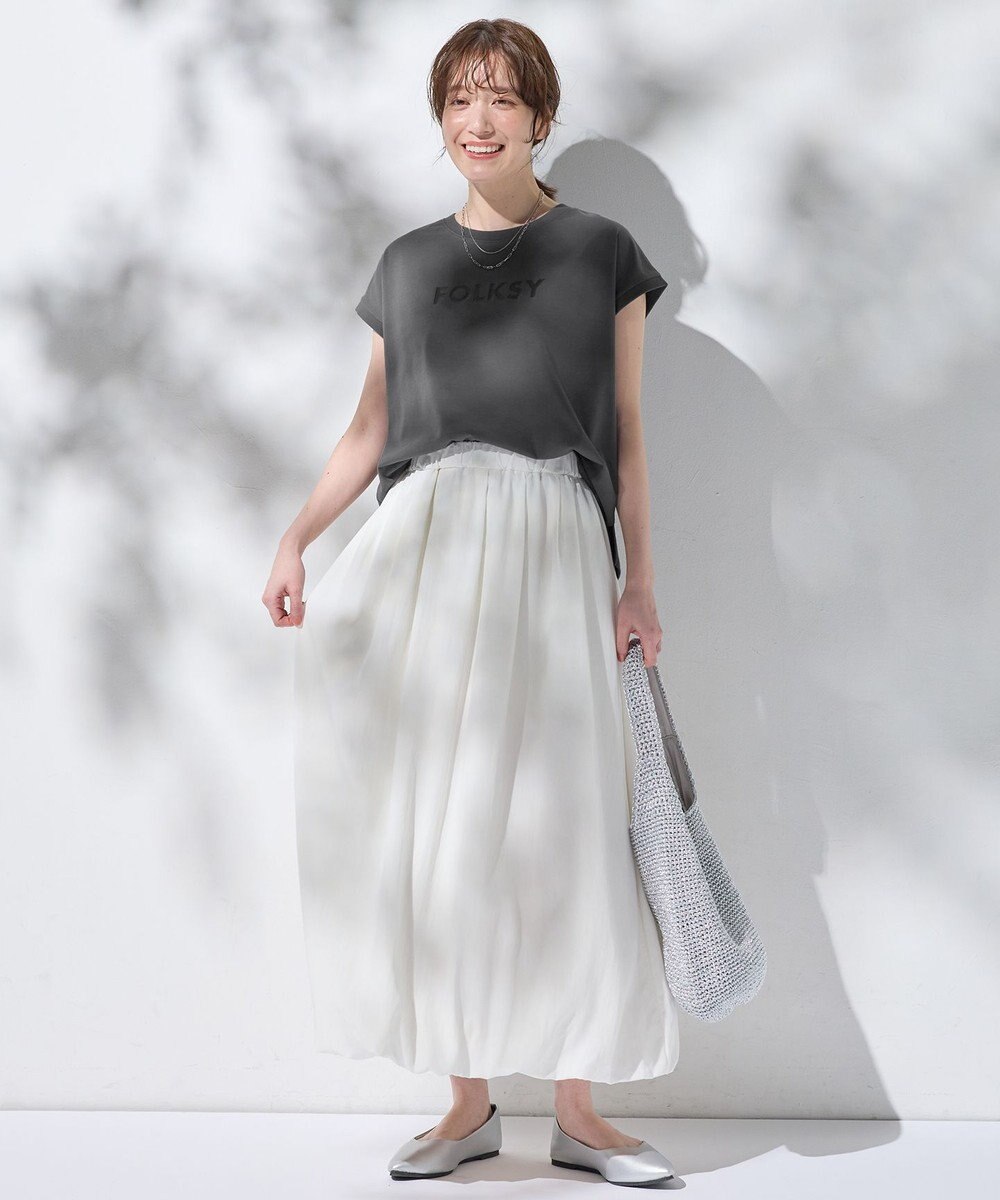 ANY グリッタープリントロゴＴシャツ 