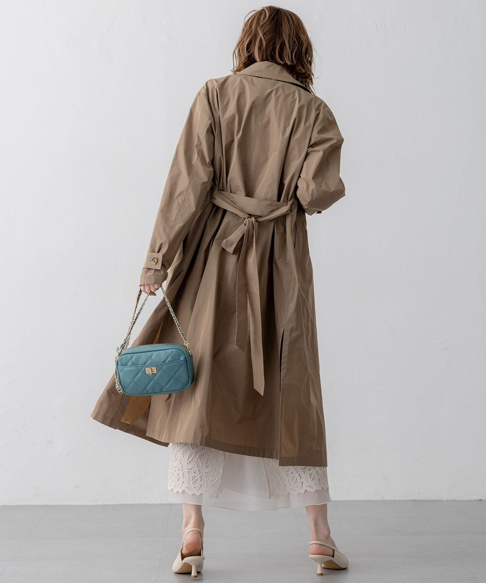 23区 【VERY3月号掲載/撥水加工/洗える】LIMONTA ハイカウントメモリータフタ コート 