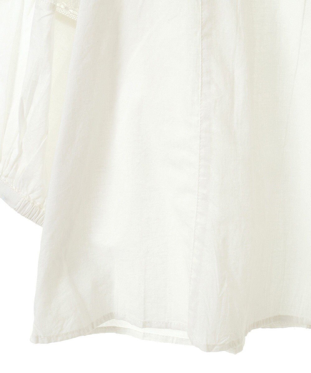 CRAFT STANDARD BOUTIQUE フリル使いマニーレースピンタックブラウス 