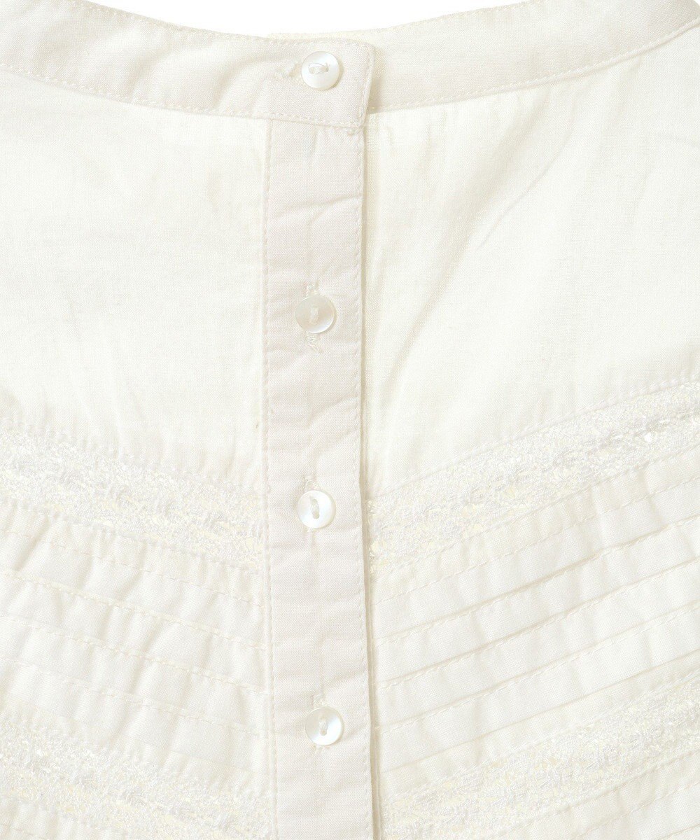 CRAFT STANDARD BOUTIQUE フリル使いマニーレースピンタックブラウス 