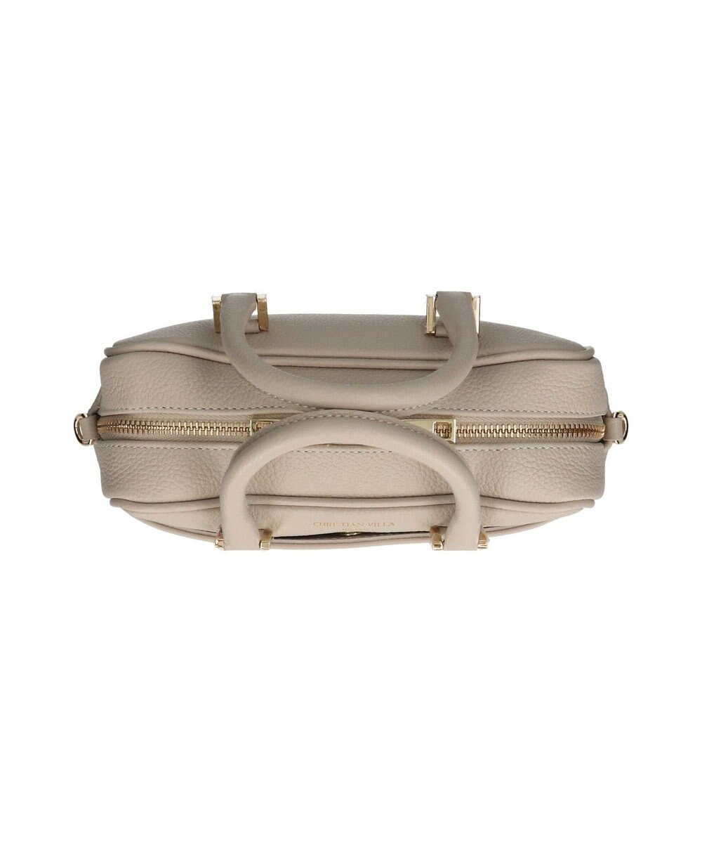 INTER-CHAUSSURES 【CHRISTIAN VILLA】ボックスシルエットレザーハンドバッグ 