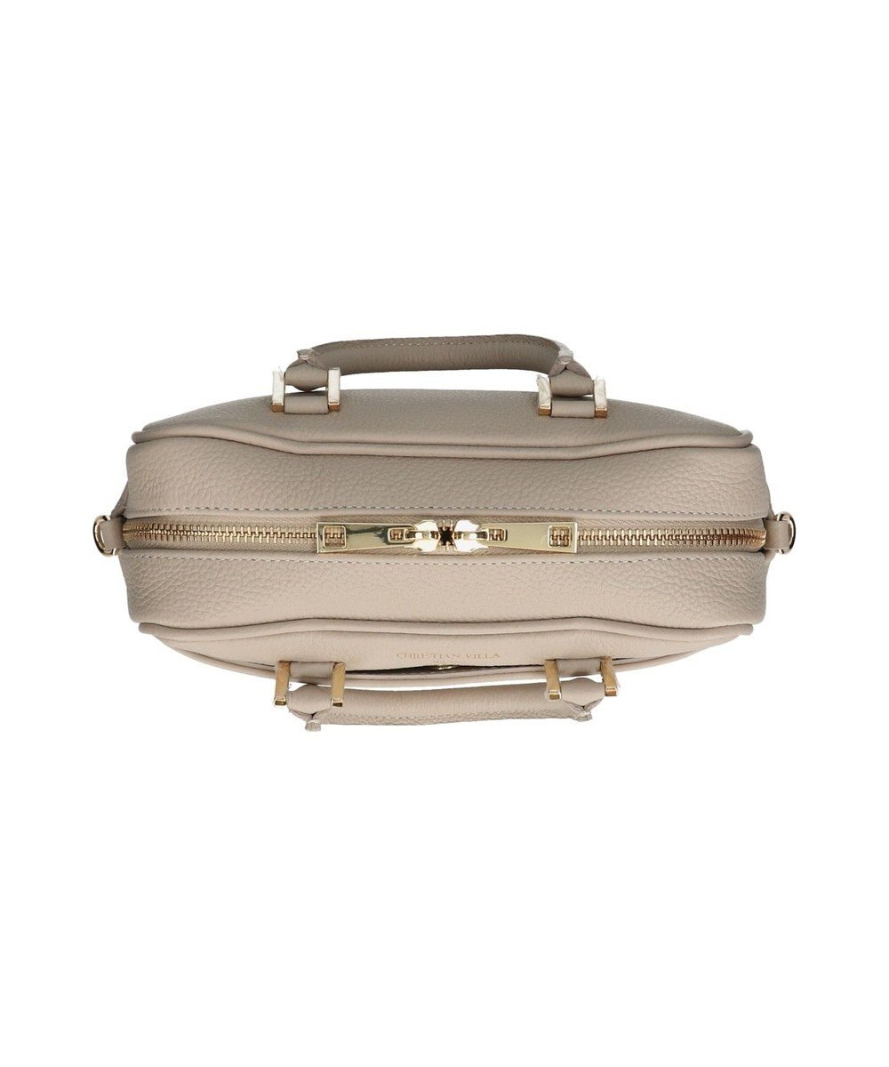 INTER-CHAUSSURES 【CHRISTIAN VILLA】ボックスシルエットレザーハンドバッグ 