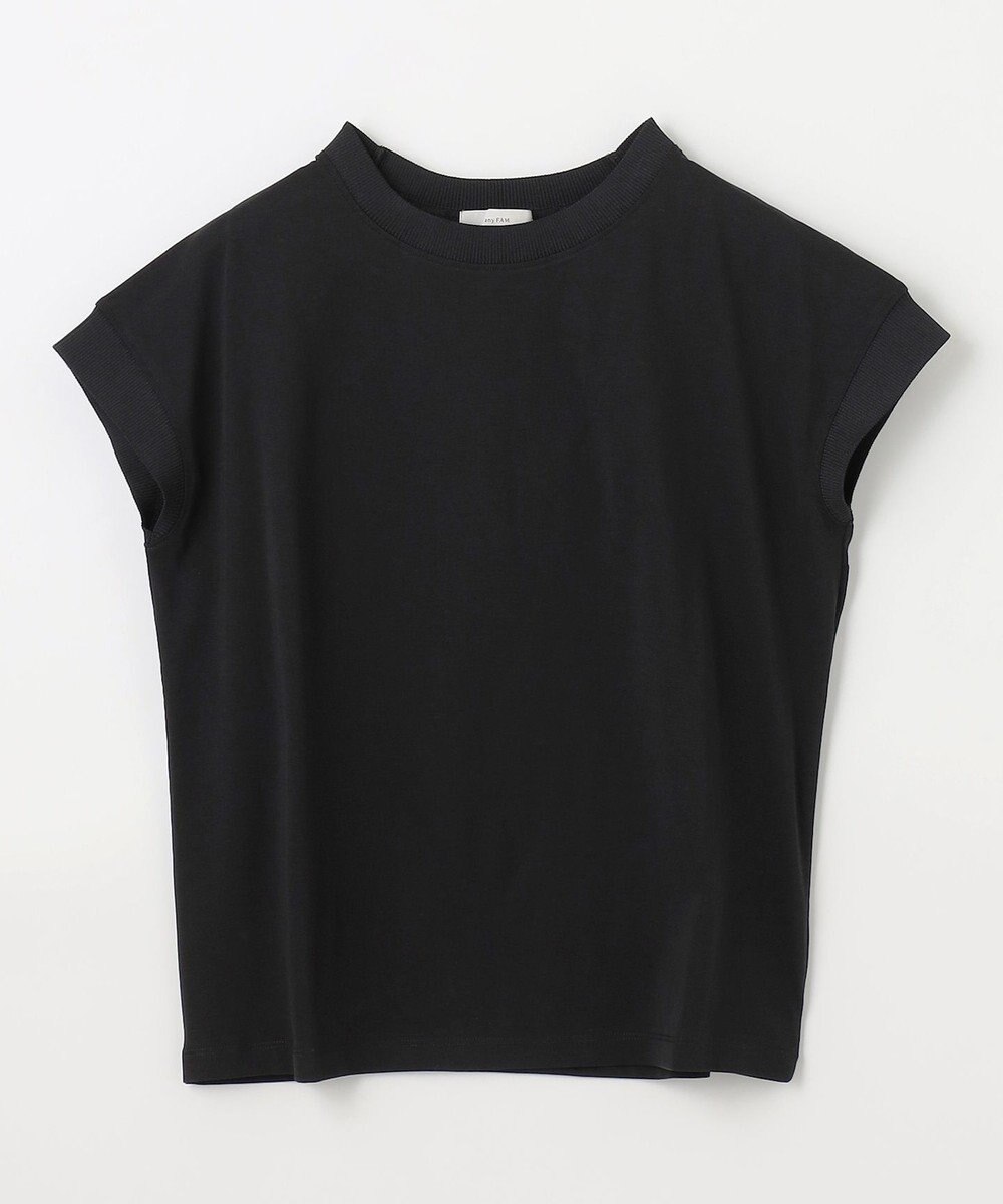 ANY ニットリブフレンチスリーブプルオーバー 