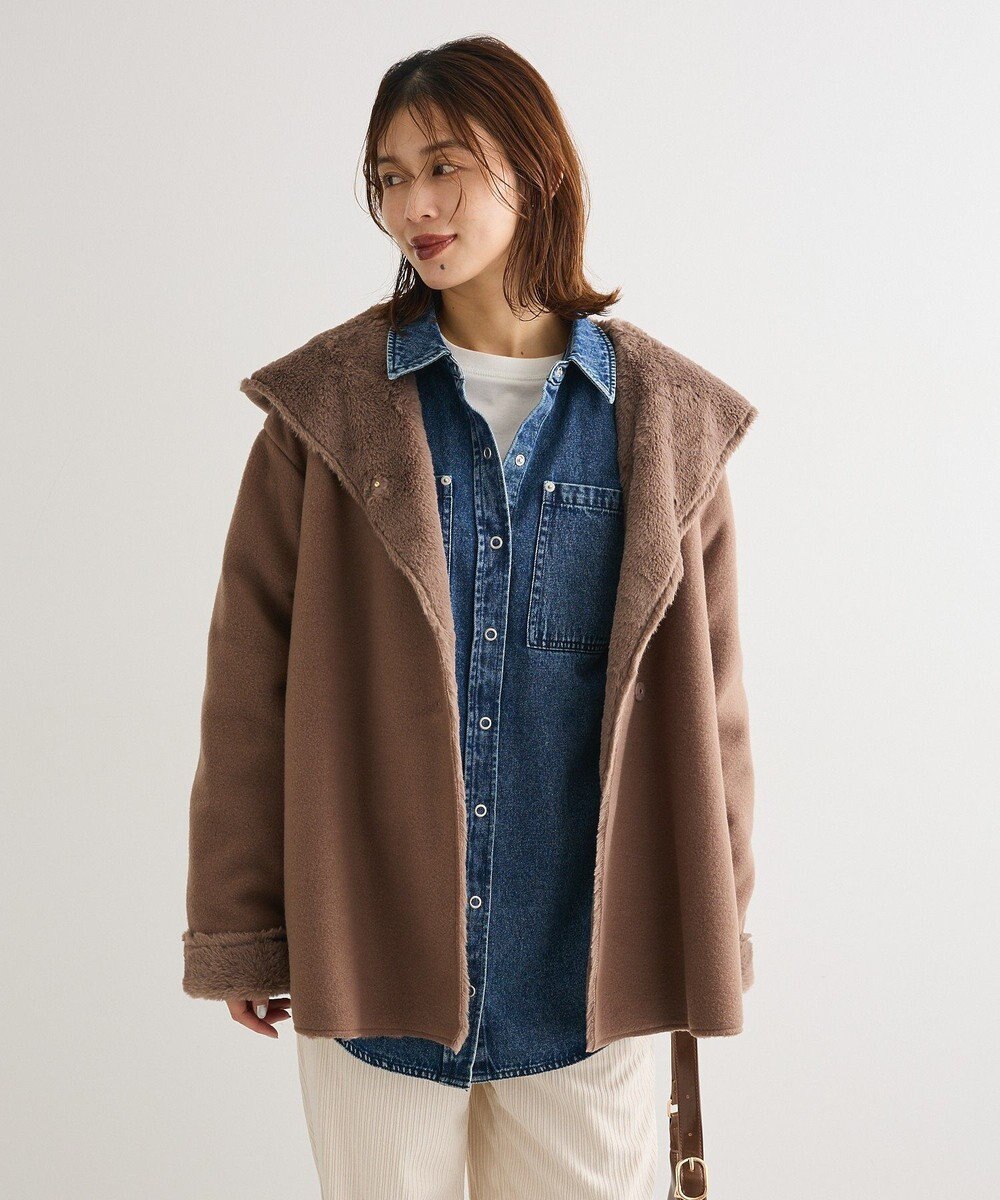 Green Parks フーディガウンコート 