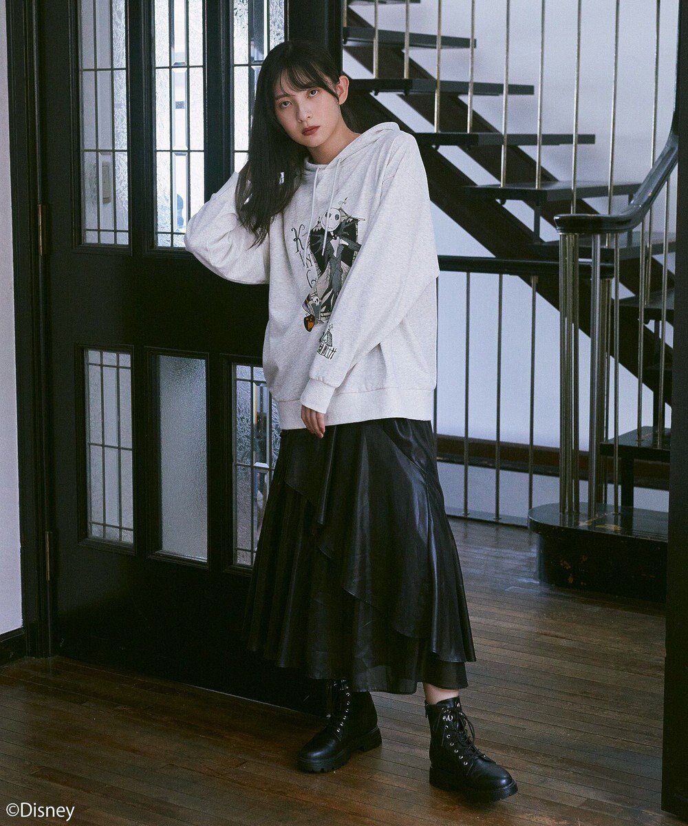 earth music&ecology ナイトメア／アソートプリントパーカー 