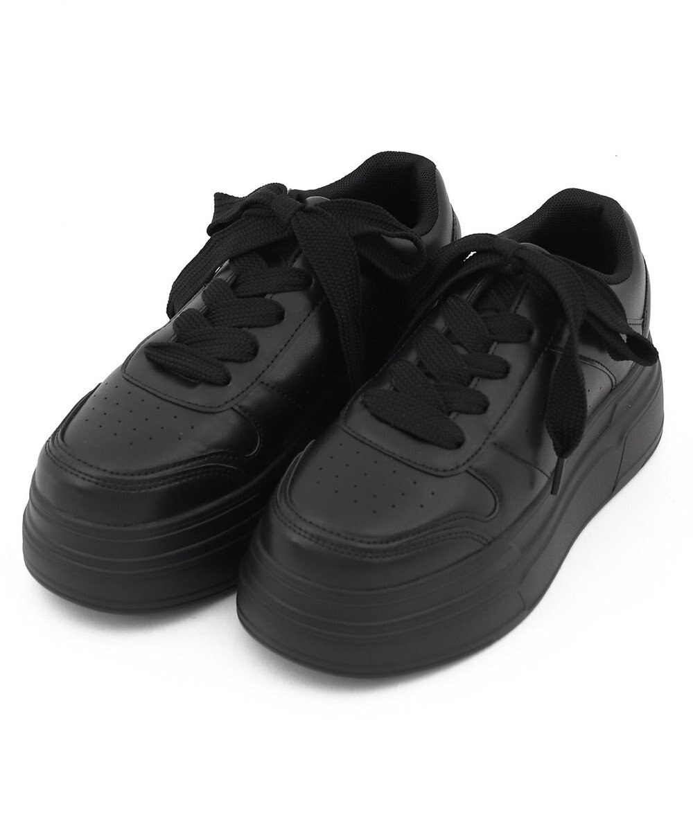 WEGO ボリュームレースアップ厚底スニーカー 