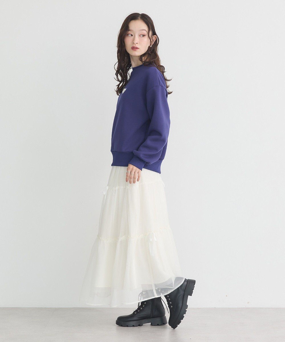 earth music&ecology Ｃｈａｍｐｉｏｎ×ｅｍａｅポンチハートスウェット 