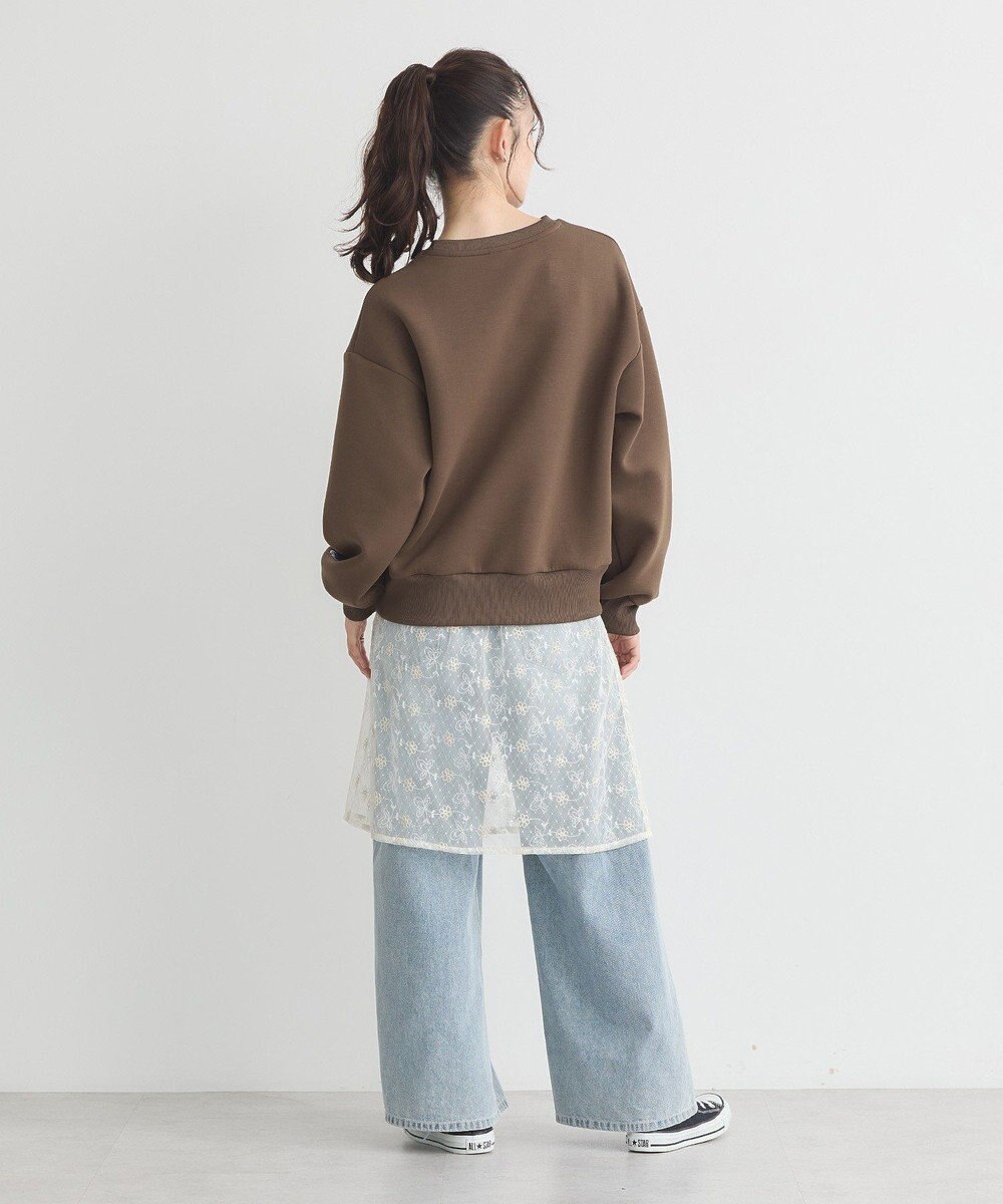 earth music&ecology Ｃｈａｍｐｉｏｎ×ｅｍａｅポンチハートスウェット 