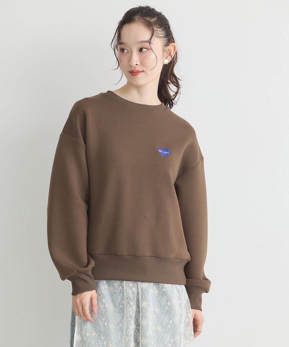 earth music&ecology Ｃｈａｍｐｉｏｎ×ｅｍａｅポンチハートスウェット 