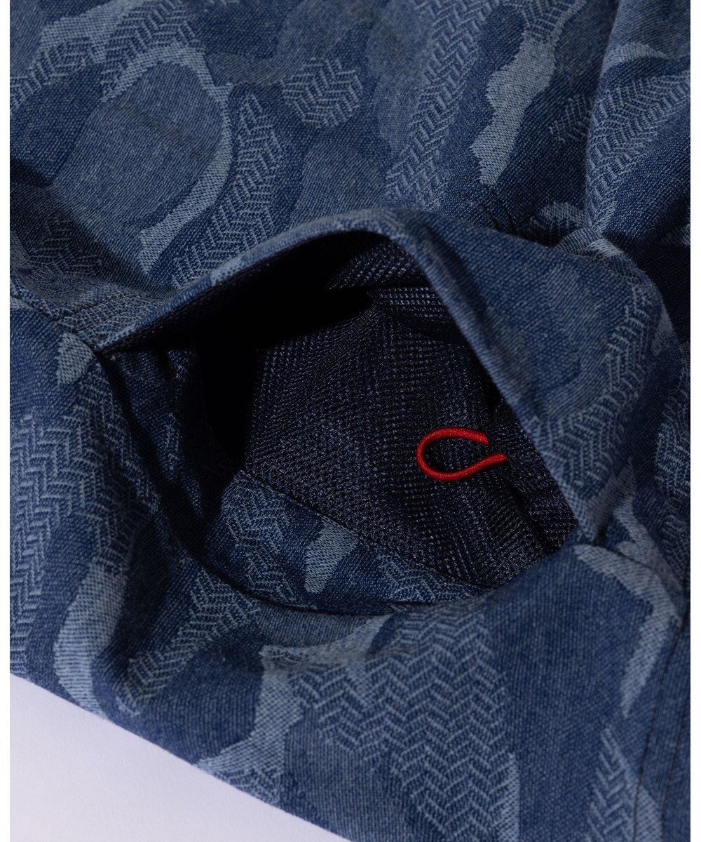 JOSEPH ABBOUD MOUNTAIN 【吸水速乾・男女兼用】カモフラジャガードポロシャツ 