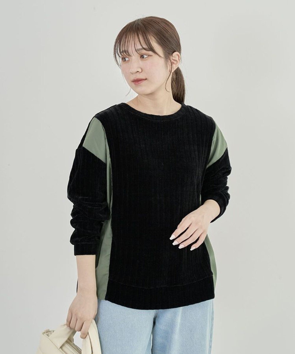 Green Parks ベロアドッキングプルオーバー 