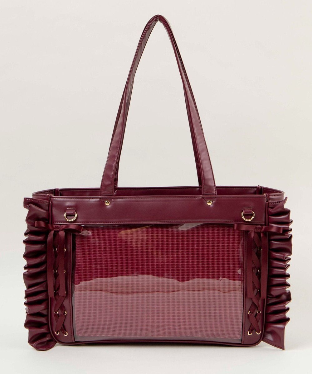 WEGO 【痛バ＆推し活グッズ】きらめきレースアップフリル痛バッグ 