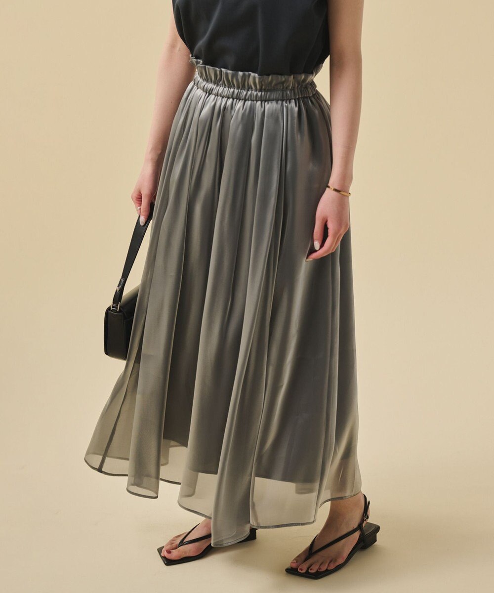 uncrave 【手洗い可】ブライトシャンブレー スカート（uncrave STANDARD） 