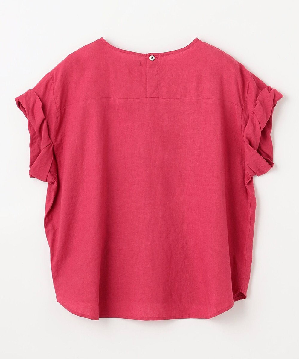 ANY 【手洗い可】ヨーロピアンリネンツイストスリーブブラウス 