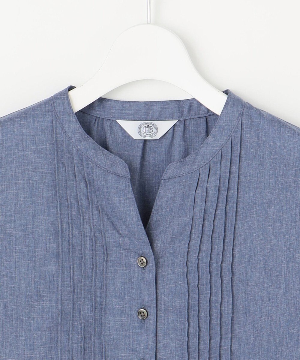 J.PRESS LADIES 【洗える】ラミーポプリン 前開き ブラウス 