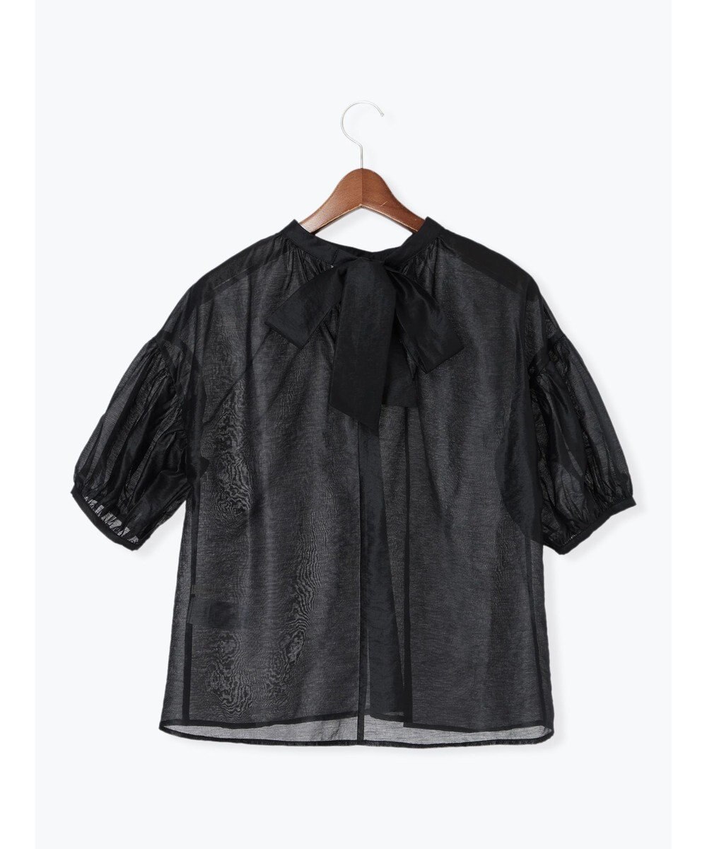 Te chichi レザーライクバックリボンブラウス 