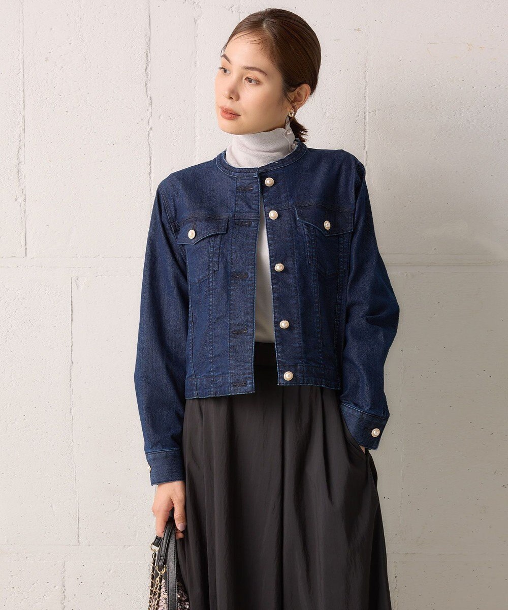 組曲 L 【23AW】パールボタンデニム ジャケット 