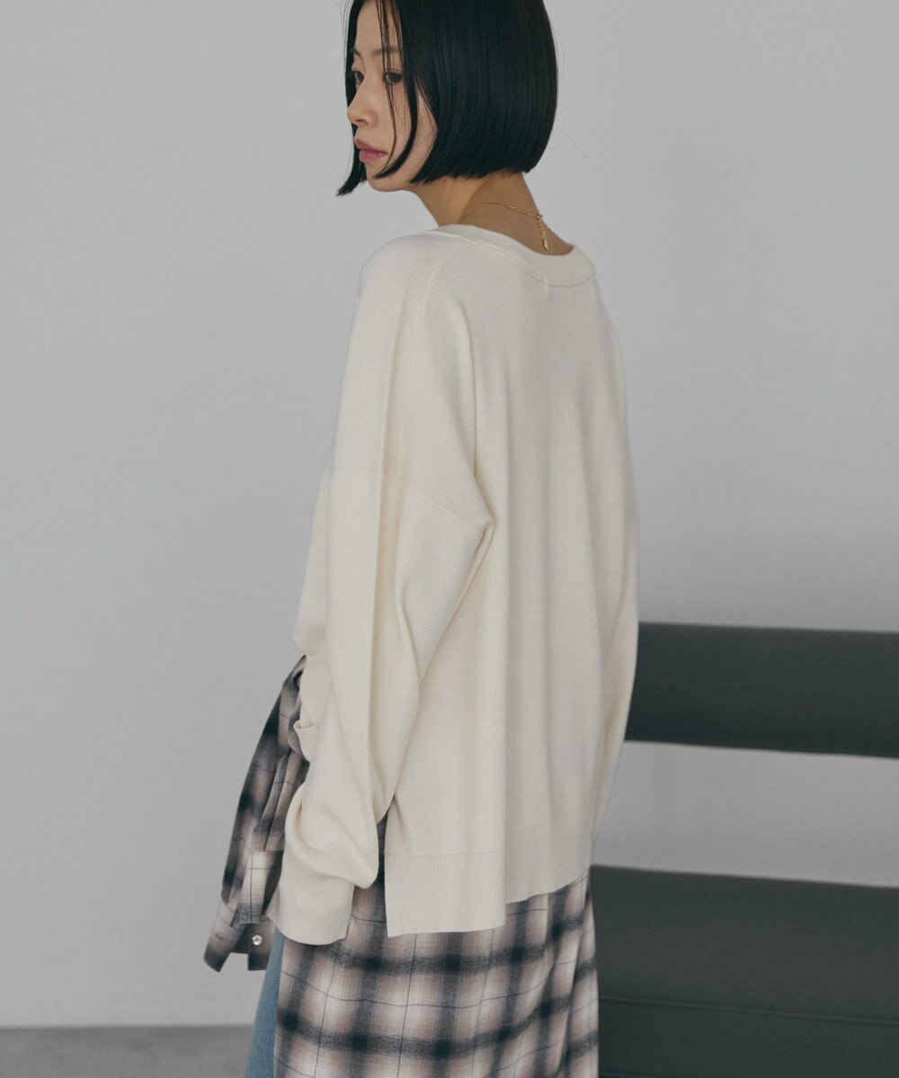 AMERICAN HOLIC バイパチVネックニットプルオーバー 