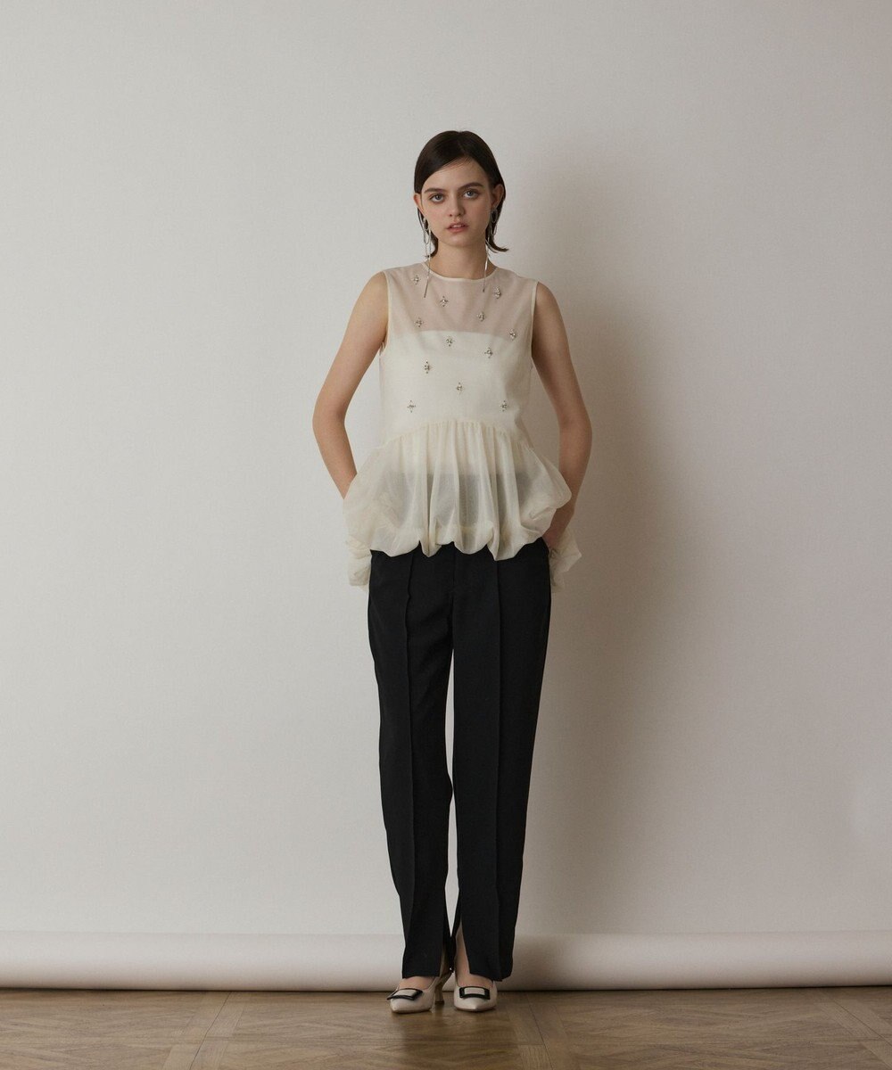 GRACE CONTINENTAL バルーンチュールトップ 