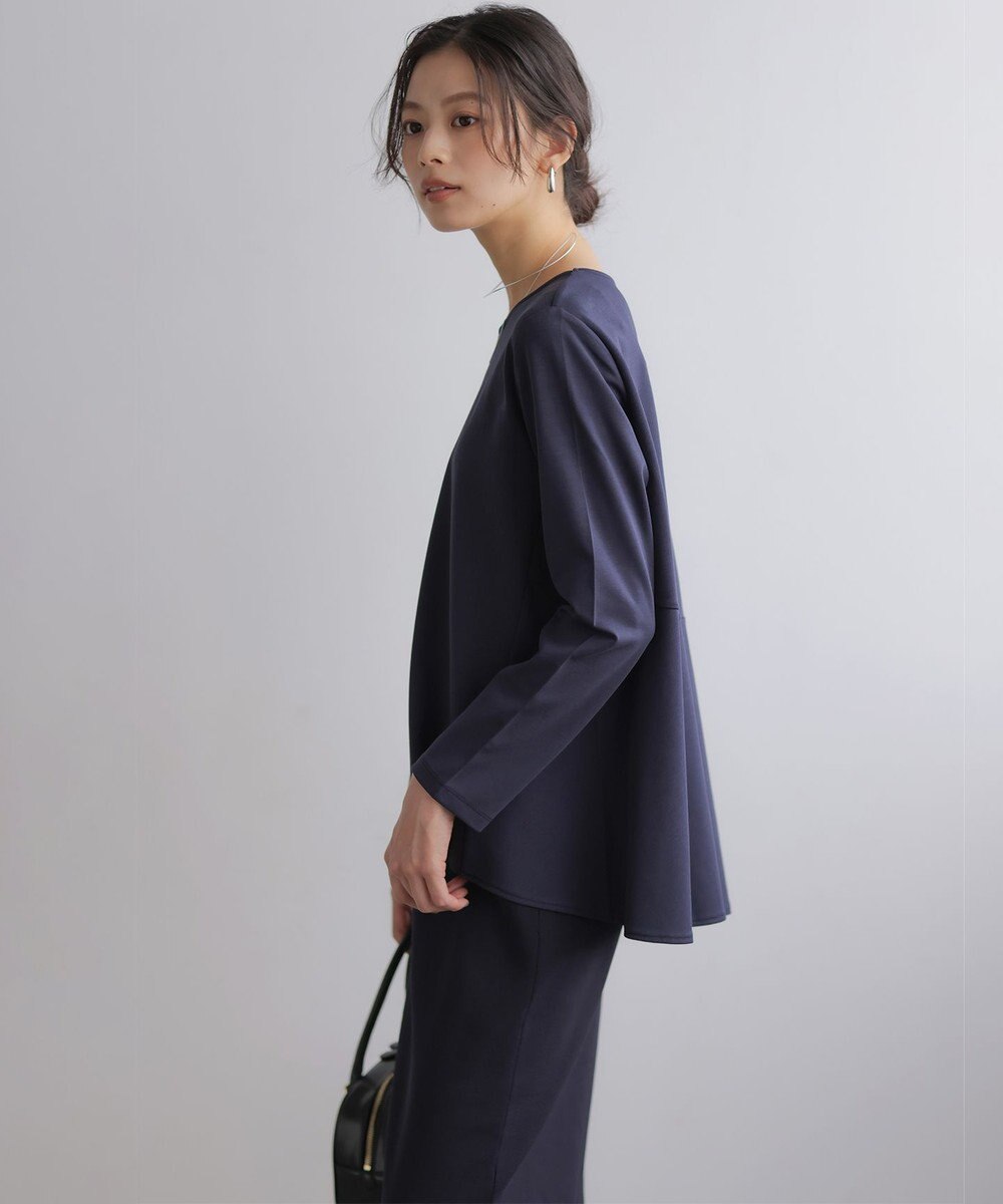 組曲 L バックフレアロングＴシャツ 