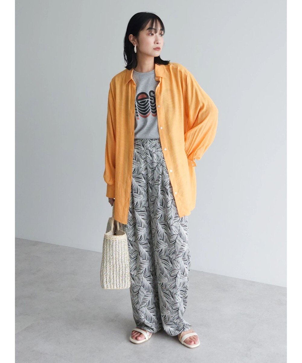 Green Parks ジャガードシアーシャツ 