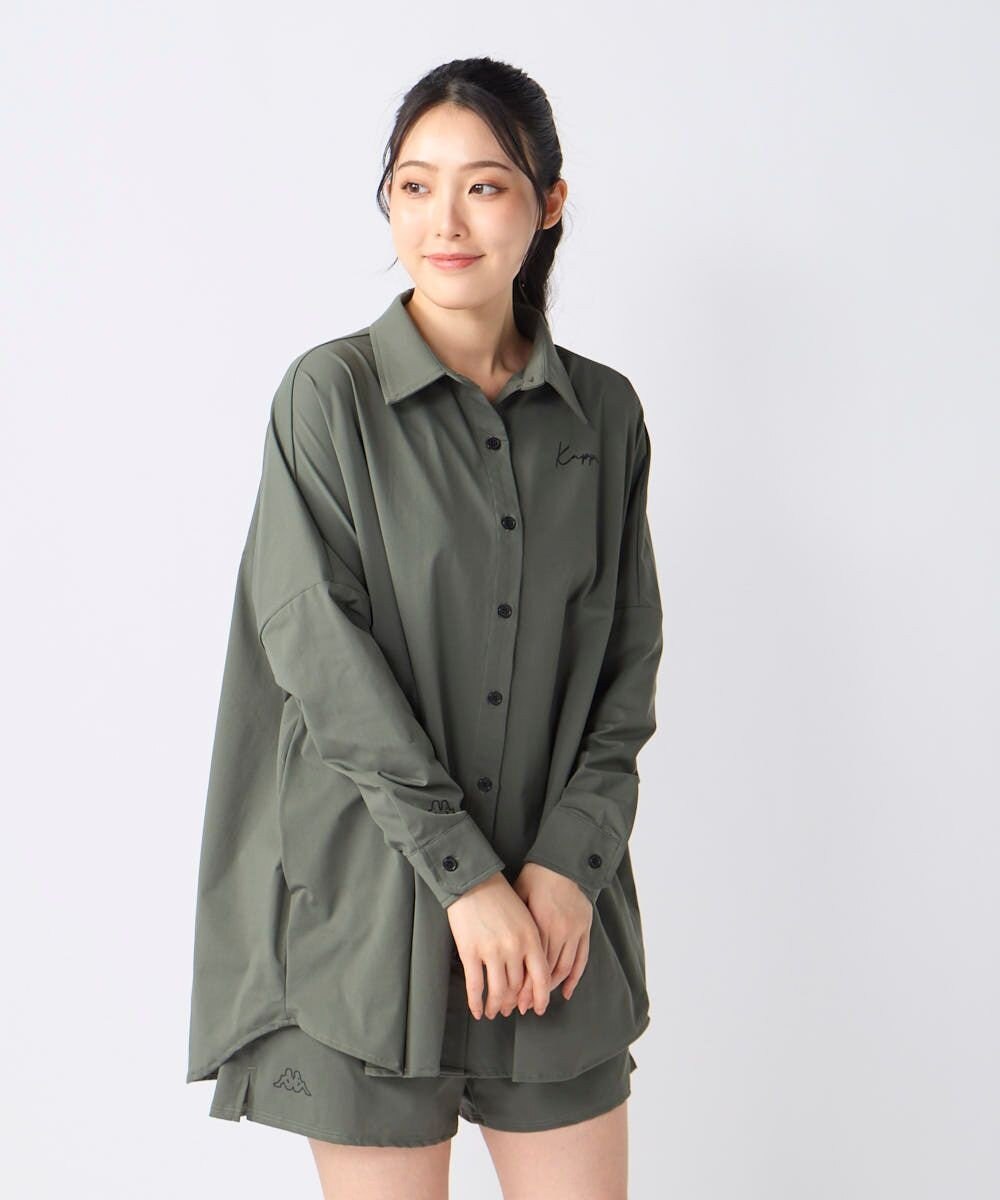 OP／FILA 【Kappa】オーバーサイズシャツ付き 水着4点セット 