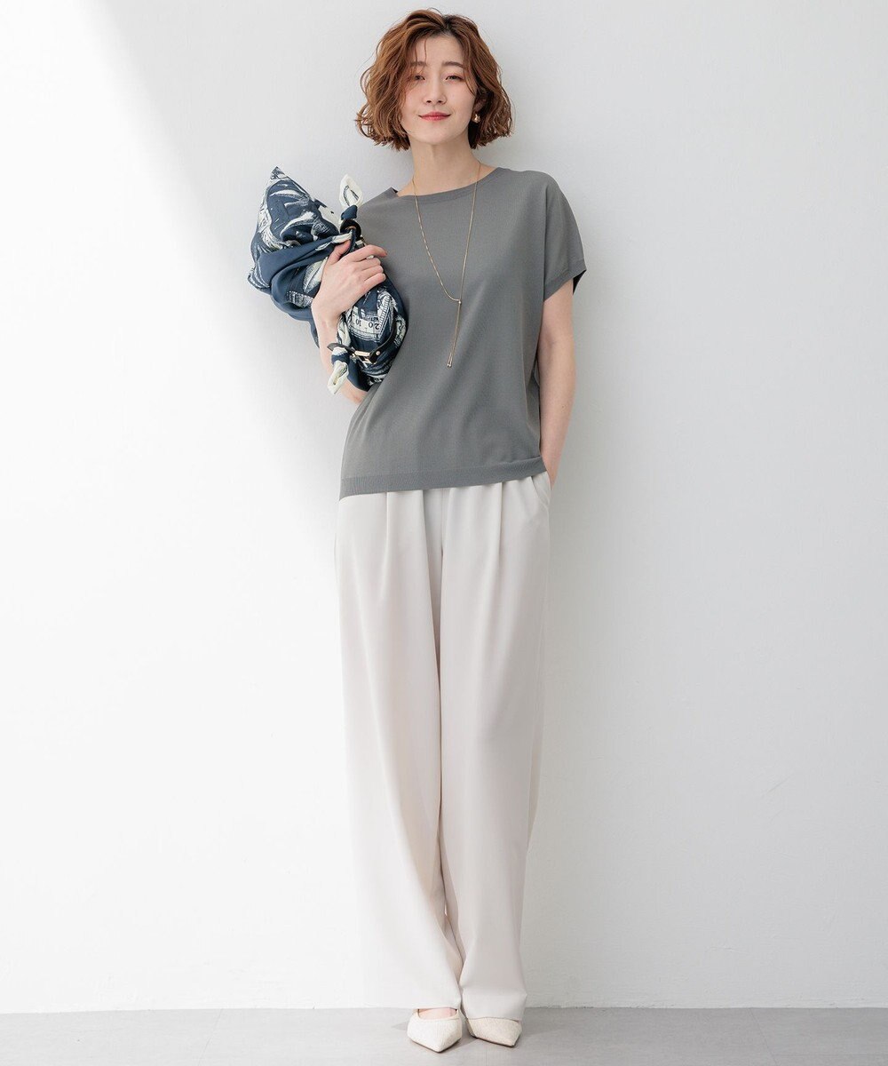 23区 S 【新色追加/VERY5月号掲載】レーヨンポリエステルストレッチ プルオーバー ニット 